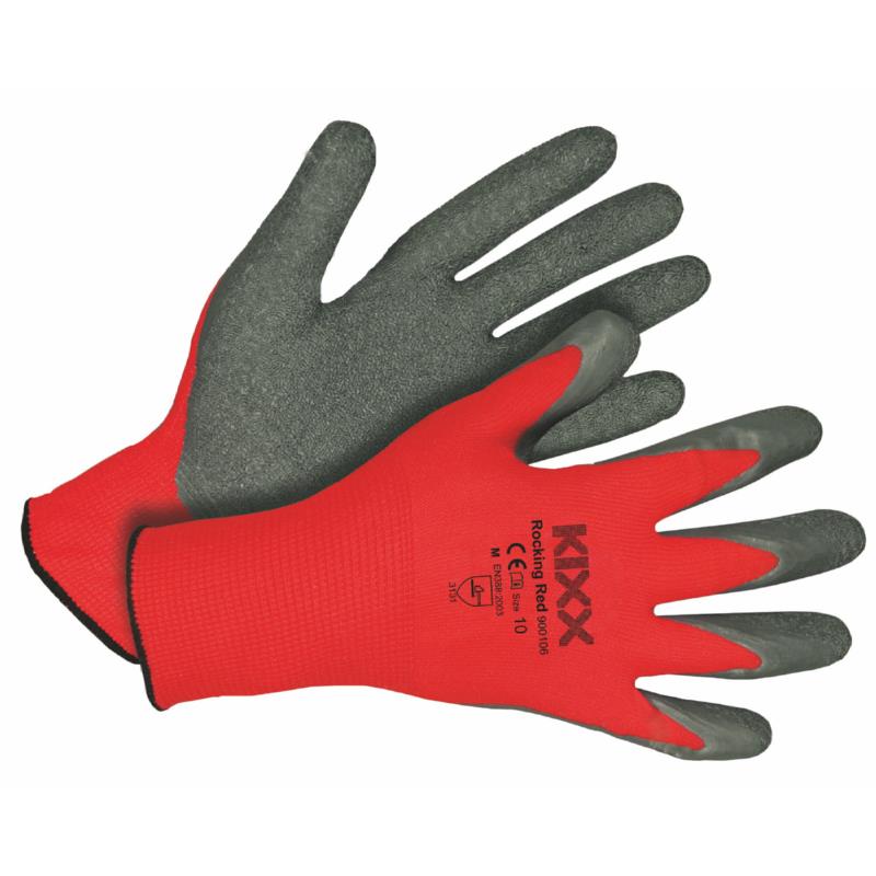 Kixx Handschoen Rocking Red maat 10 Rood