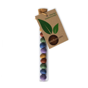 10 Kleurrijke Zaadbommetjes in Reageerbuisje